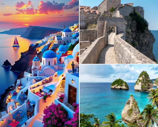 Best Summer Destinations in Europe & Beyond cover photo collage