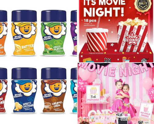 Movie night essentials! cover photo collage