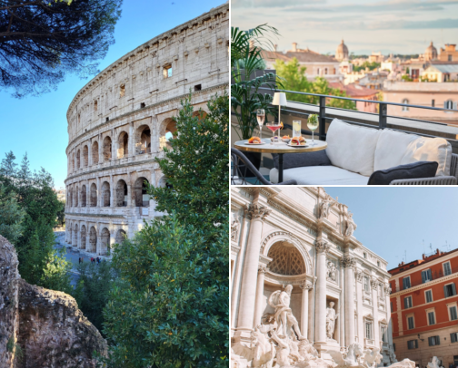 Rome Travel Tips: Iconic Sights, Food & City Adventures www.hernomadeyes.com cover photo collage