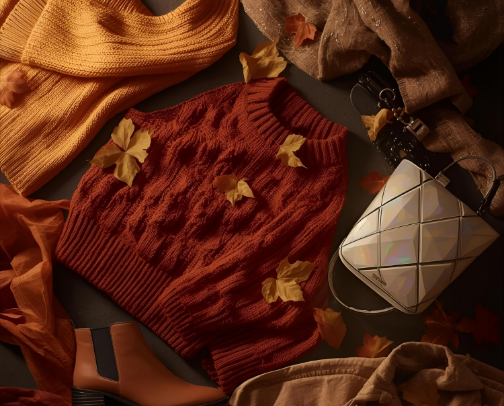 🍂 Futuristic Fall Layers: Sleek Knits, Statement Boots & Elevated Autumn Style cover photo collage