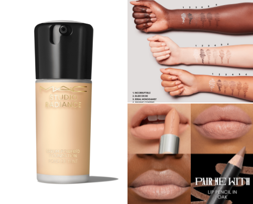 MAC makeup cover photo collage