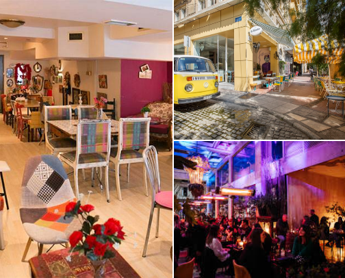 Unique Coffee spots in Thessaloniki cover photo collage
