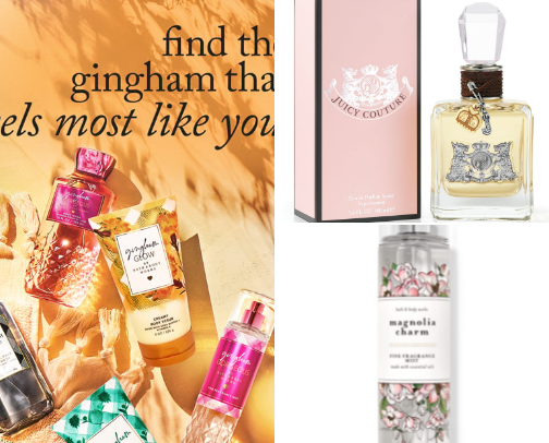 My Favorite Body Mists/ perfumes/lotions cover photo collage