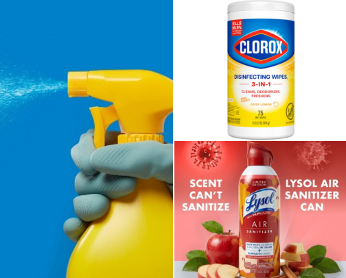 Cleaning Products cover photo collage