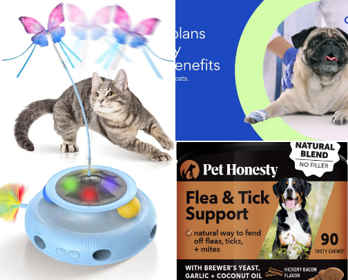 Pet Food, Wellness, Toys & Treats You Will Love! cover photo collage