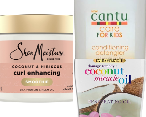 Curly girly hair care cover photo collage