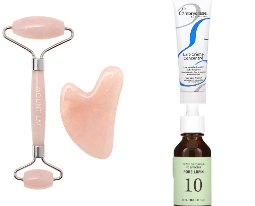 my must have skincare products🌷 cover photo collage