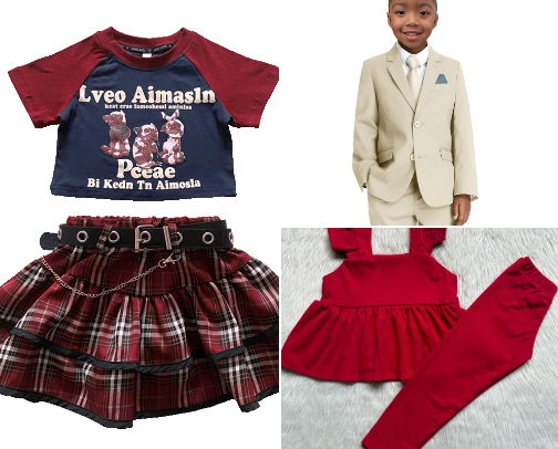 Kiddie Section Clothing cover photo collage