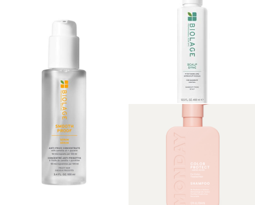 Obsessed with hair care products cover photo collage