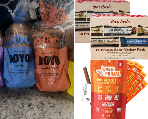 My favorite High Protein, Low Calorie snacks. cover photo collage