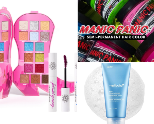 Skincare products & Cosmetics cover photo collage