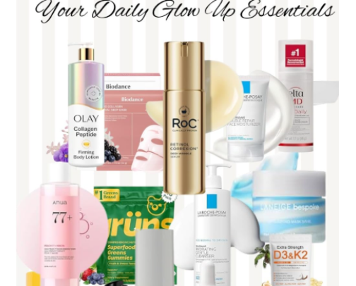 My Holy Grail Anti-Aging & Skincare Staples for Radiant SkinMy favorite beauty recs cover photo collage