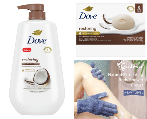 Shower essentials on a budget ✨ cover photo collage