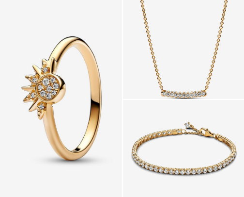 Gold jewelry stack🌟 cover photo collage