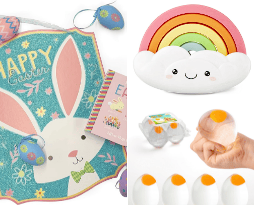 The Perfect Easter Basket Stuffers For Sensory Happy Kids cover photo collage