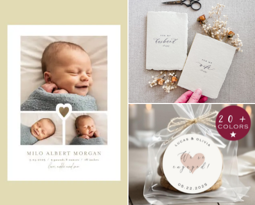 Wedding day and coloring activity cards cover photo collage