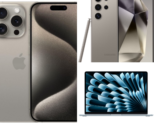 Electronic products cover photo collage