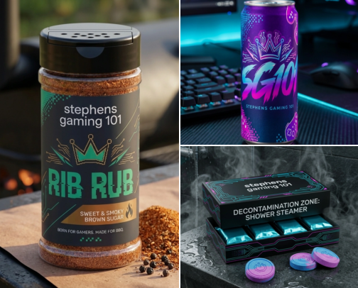 SG101 merch: preorder the drop cover photo collage