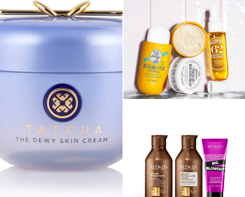 Beauty products I actually use, over 50 addition cover photo collage