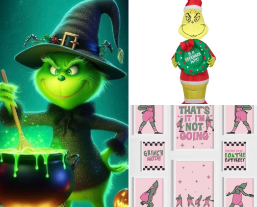 The Grinch cover photo collage