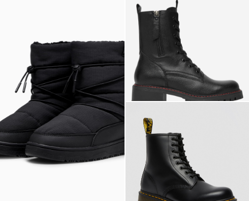 Shoes for winter☃️❄️🌨️ cover photo collage
