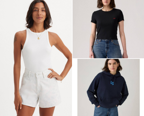My clothing source when it comes to Levi’s® 😍 cover photo collage