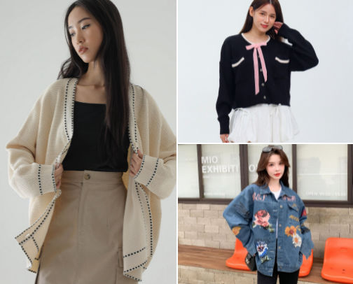 Sweater, Cardigan & jaket cover photo collage