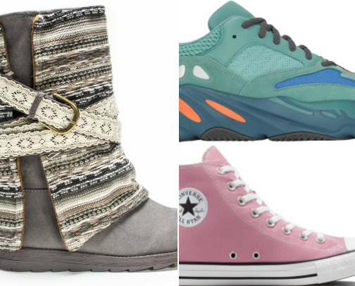 Footwear, casual to comfy cover photo collage