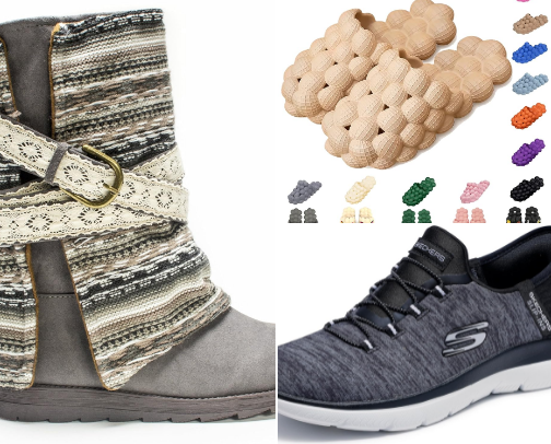 Footwear, casual to comfy cover photo collage