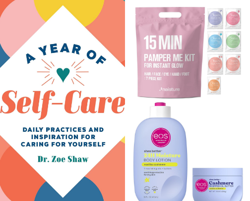 Self-Care Things for Better Days cover photo collage