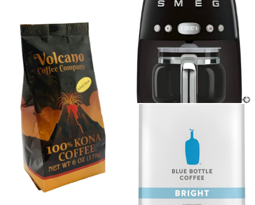 Essential coffee products for coffee lover cover photo collage