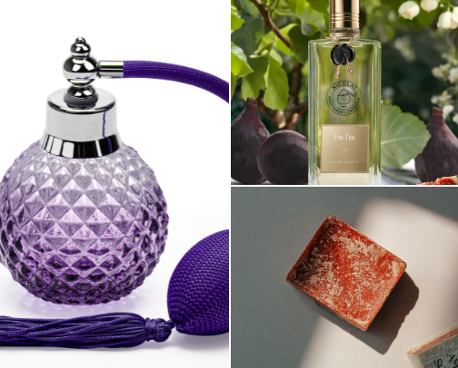 French Perfumes: Scented Memories & Poetic Elegance new list cover photo collage