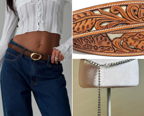 Belts for a classic kibbe body type cover photo collage