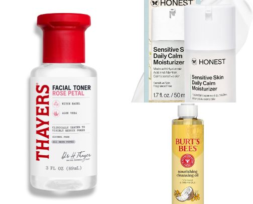 Skin care cover photo collage