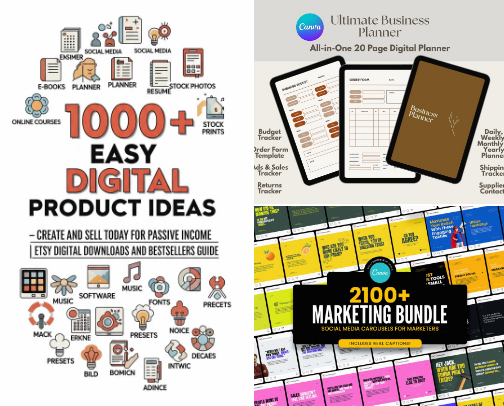 Digital product templates to elevate your business cover photo collage