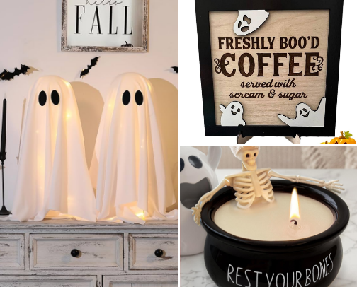 Spooky decor cover photo collage