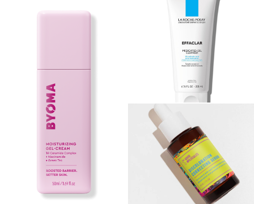 My go-to acne safe skincare! cover photo collage