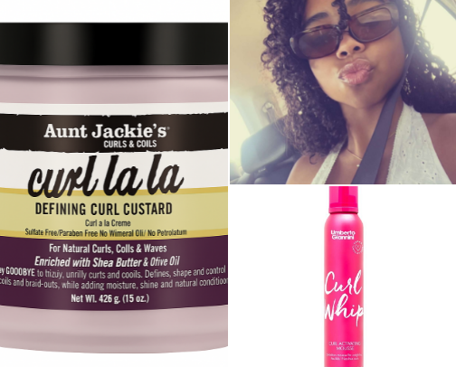Affordable curly hair products cover photo collage