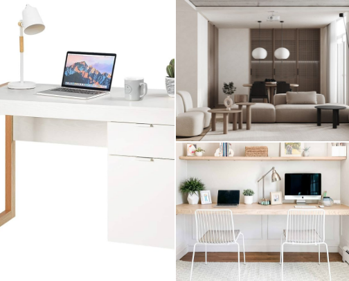 Chic Minimalist Desk Add-ons cover photo collage
