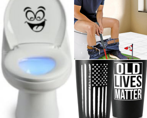 Gag Gifts cover photo collage