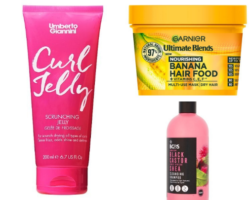 Affordable Curly Hair Routine (UK) | Best Superdrug Products for Hydration & Definition✨ cover photo collage