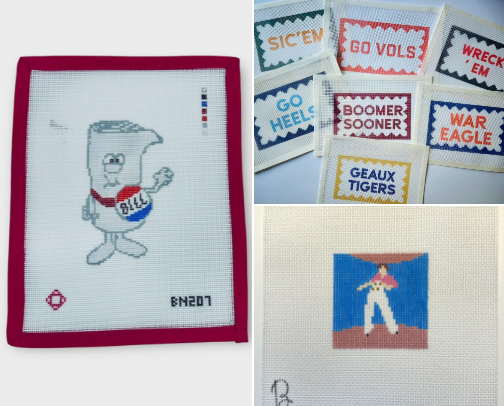 needlepoint cover photo collage