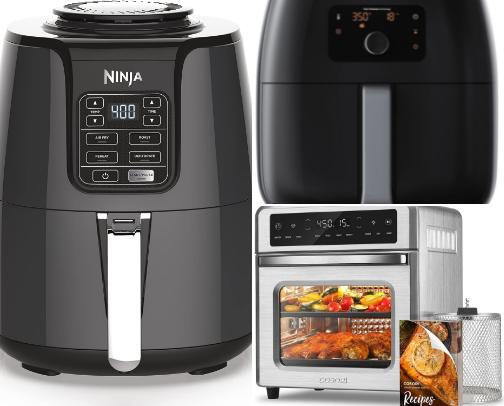 Air Fryers For Healthy Cooking cover photo collage