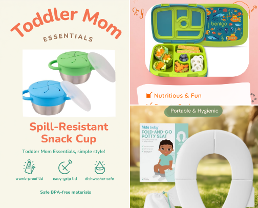 Toddler Mom Essentials cover photo collage