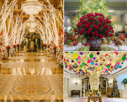 Best Hotel Lobby Holiday Lights in NOLA cover photo collage