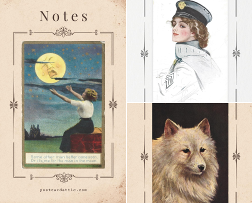 Vintage Postcard Notebooks – Postcard Attic Collection cover photo collage