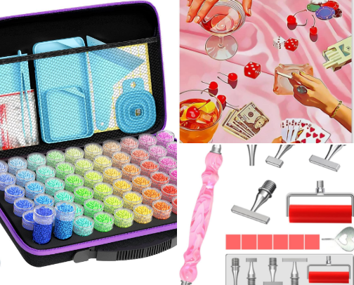 Diamond Painting Essentials 💎 cover photo collage