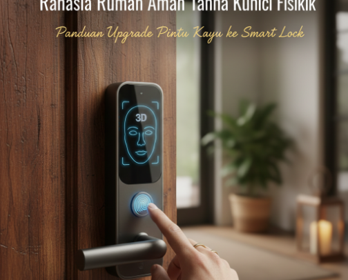Rahasia Rumah Aman Tanpa Kunci Fisik: Panduan Upgrade Pintu Kayu ke Smart Lock cover photo collage