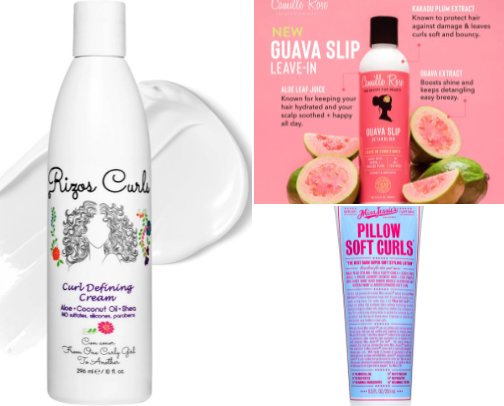 Curly hair routine for 3a hair (hydrating + anti frizz) cover photo collage