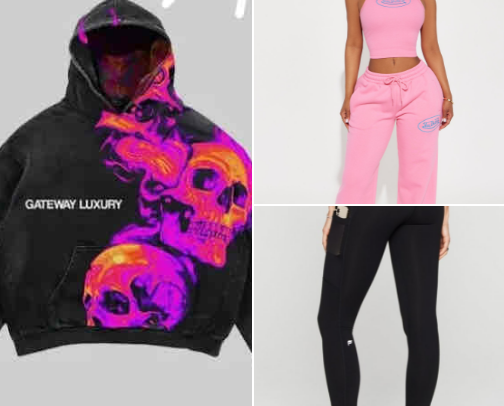 Comfort clothes cover photo collage
